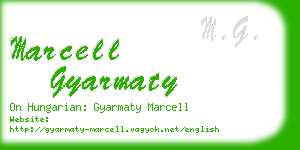 marcell gyarmaty business card